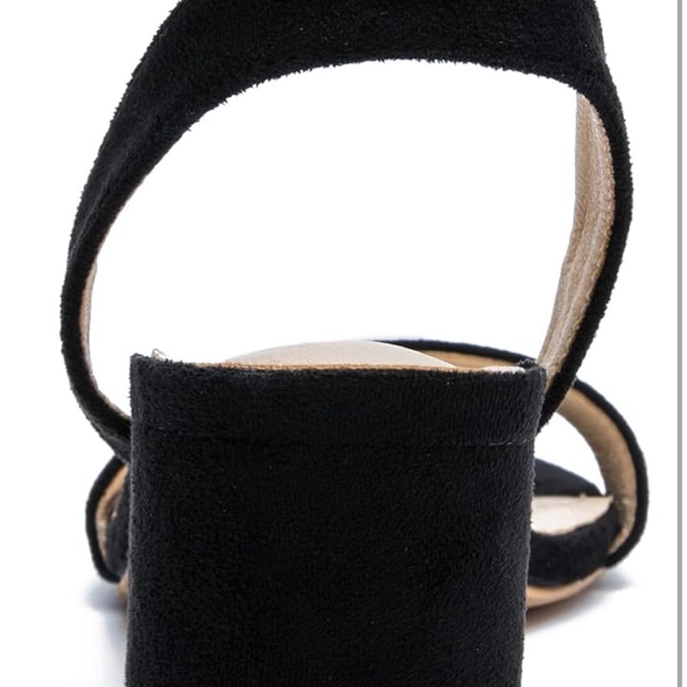 Elegant Black Ankle Strap Sandals - Picture 8 of 9